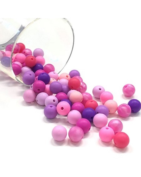 KIT SILICONE BEADS 100 PCS 12mm 2