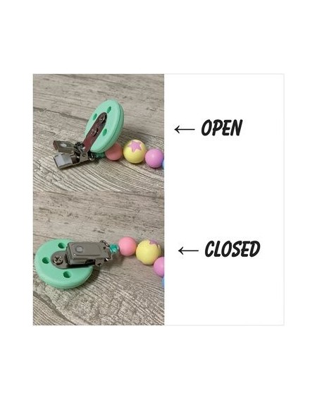 Babyjart silicone dummy chain with name, hook / adapter pacifier MAM and CHICCO 2