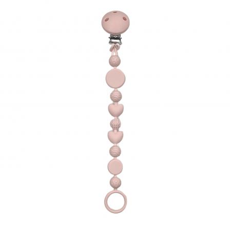 Catenella portaciuccio BUBBLE BOROTALCO in silicone con nome, gancio/adattatore ciuccio MAM e CHICCO