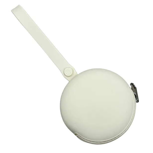 PERSONALIZE Estojo Para Corrente de Chupeta Redondo LISO com LASER-IMPRESSÃO