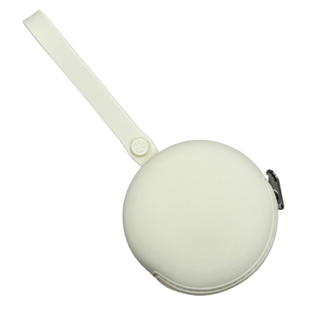 PERSONALIZE Estojo Para Corrente de Chupeta Redondo LISO com LASER-IMPRESSÃO