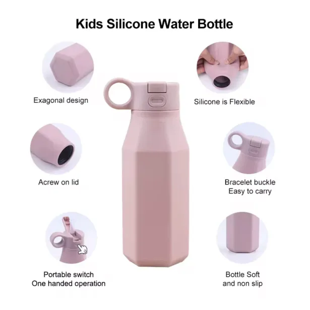 Bouteille d'eau en silicone