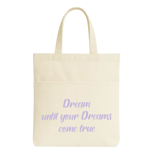 BOLSA TOTE 2 BOLSILLOS PERSONALIZABLE