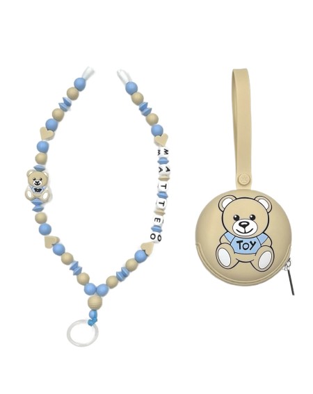 Babyjart Dummy Nicklace with name, in silicone, hook / adapter pacifier mam 2