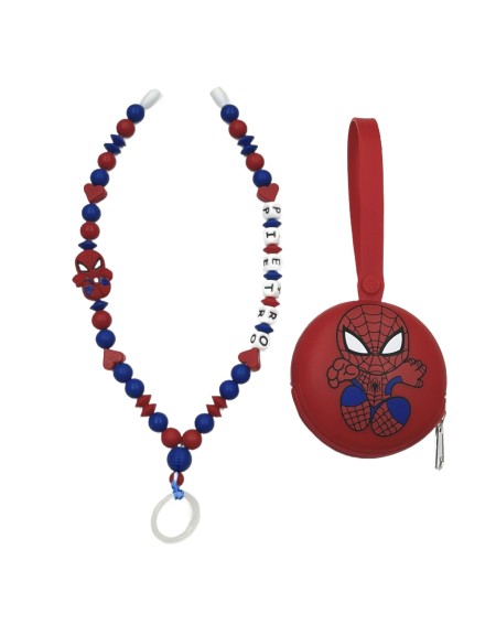 Babyjart Schnullerhalskette mit Name, aus silicone, Haken / Adapter Schnuller Mam 2