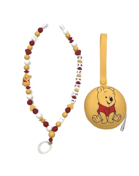 Babyjart Dummy Nicklace with name, in silicone, hook / adapter pacifier mam 2