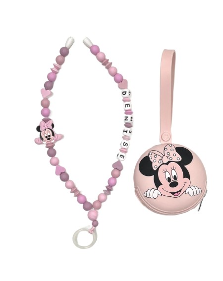 Babyjart Dummy Nicklace with name, in silicone, hook / adapter pacifier mam 2