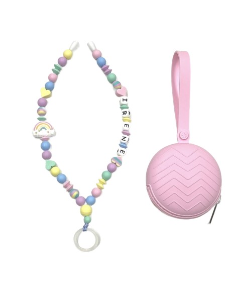 Babyjart Dummy Nicklace with name, in silicone, hook / adapter pacifier mam 2