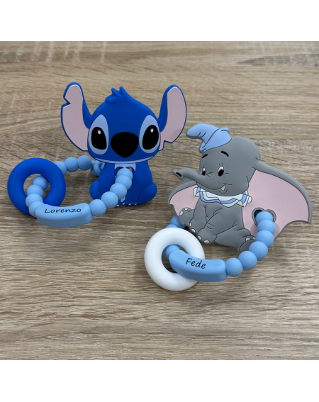 Anneau de dentition personnalisé Bleu pastel