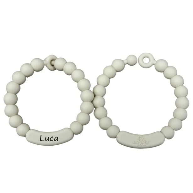 Anel de dentição personalizado Beige