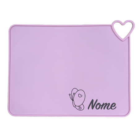 Set de table en silicone avec Cœur