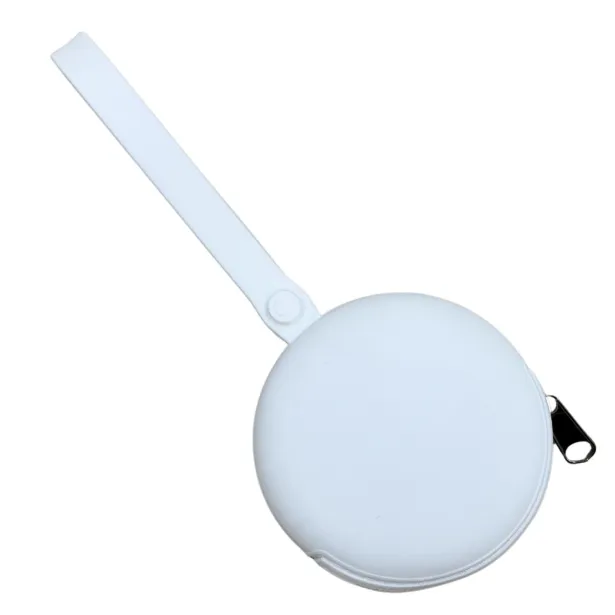 PERSONALIZE Estojo Para Corrente de Chupeta Redondo LISO com LASER-IMPRESSÃO