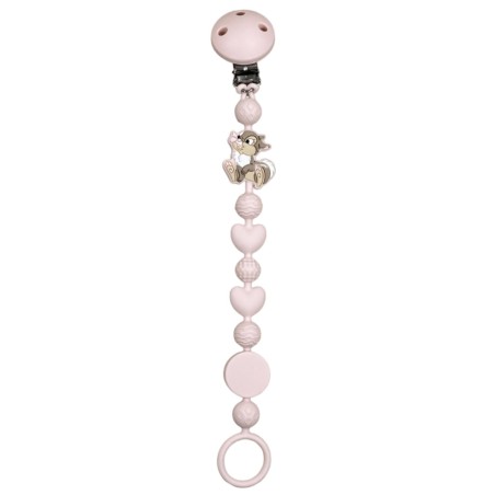 Silikonschnullerkette BUBBLE CHARM MISS TAMBURINA TALKUMPUDER mit Name