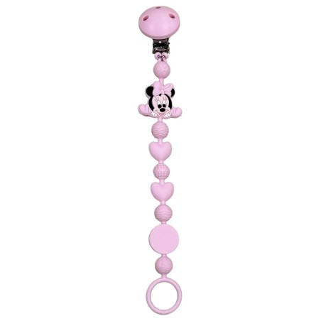 Catenella portaciuccio BUBBLE CHARM MINNIE ROSA CHIARO con nome