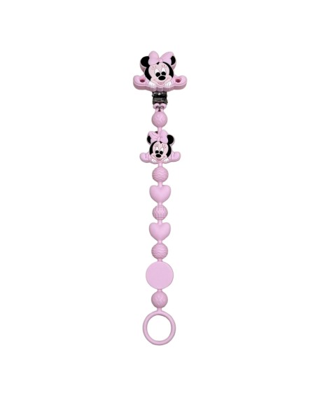 Catenella portaciuccio BUBBLE CHARM MINNIE ROSA CHIARO con nome 2