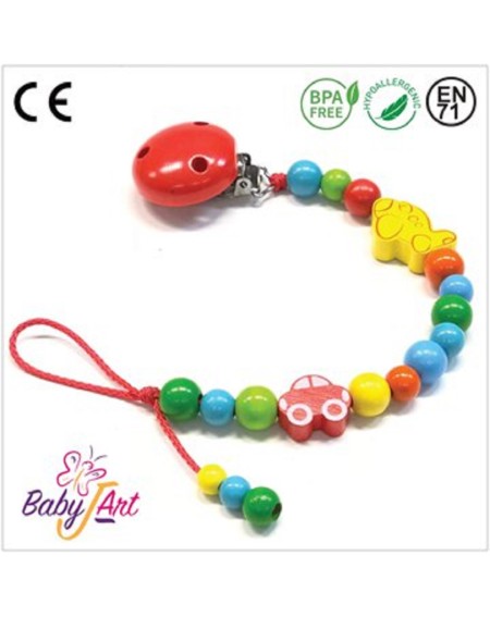 Babyjart wooden dummy chain, hook / adapter pacifier mam